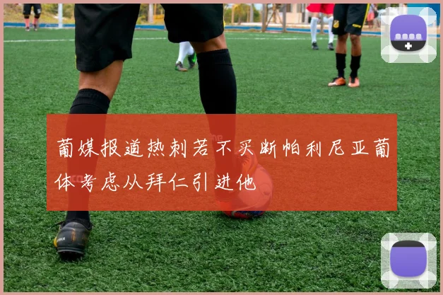 葡媒报道热刺若不买断帕利尼亚葡体考虑从拜仁引进他