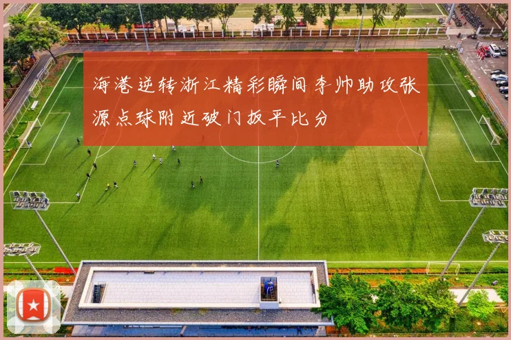 海港逆转浙江精彩瞬间李帅助攻张源点球附近破门扳平比分
